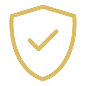 Icône d’un bouclier de sécurité avec une coche.